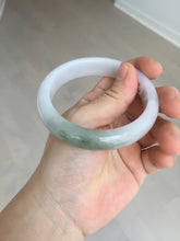 Load image into Gallery viewer, 57.5mm certified Type A 100% Natural dark green purple white Jadeite Jade bangle Y158-3015
