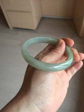 Load image into Gallery viewer, 59.4mm Certified Type A 100% Natural oily dark green gray Jadeite Jade bangle AJ76-8580
