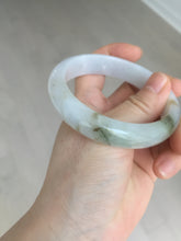 Load image into Gallery viewer, 57.7mm Certified 100% natural Type A dark green white gray purple brown jadeite jade bangle AD119-3012
