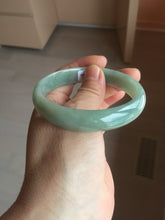 Load image into Gallery viewer, 58.4mm certificated Type A 100% Natural dark green Jadeite Jade bangle AJ75-8581
