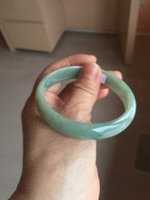 Load image into Gallery viewer, 58.4mm certificated Type A 100% Natural dark green Jadeite Jade bangle AJ75-8581
