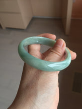 Load image into Gallery viewer, 58.4mm certificated Type A 100% Natural dark green Jadeite Jade bangle AJ75-8581
