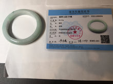 Load image into Gallery viewer, 57mm Certified Type A 100% Natural dark green/white//black Jadeite Jade bangle BK41-8354
