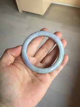 Load image into Gallery viewer, 54.5mm Certified type A 100% Natural dark green gray brown purple two-tone(半山半水) serenity Jadeite bangle PB204-3360
