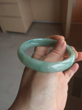 Load image into Gallery viewer, 58.4mm certificated Type A 100% Natural dark green Jadeite Jade bangle AJ75-8581
