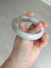 Load image into Gallery viewer, 57mm certified Type A 100% Natural dark green purple white Jadeite Jade bangle Y157-3002
