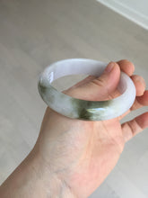 Load image into Gallery viewer, 57.5mm certified Type A 100% Natural dark green purple white Jadeite Jade bangle Y156-3005
