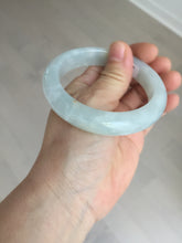 Load image into Gallery viewer, 55mm 100% natural type A icy watery light green yellow jadeite jade bangle Y155-5249
