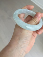 Load image into Gallery viewer, 55mm 100% natural type A icy watery light green yellow jadeite jade bangle Y155-5249
