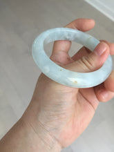 Load image into Gallery viewer, 55mm 100% natural type A icy watery light green yellow jadeite jade bangle Y155-5249
