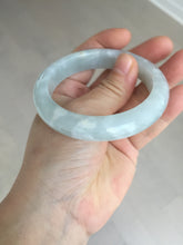 Load image into Gallery viewer, 55mm 100% natural type A icy watery light green yellow jadeite jade bangle Y155-5249
