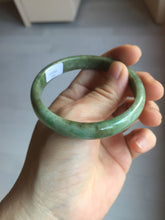 Load image into Gallery viewer, 56.4mm Certified Type A 100% Natural dark green gray black brown jadeite Jade bangle PD171-6299
