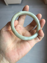 Load image into Gallery viewer, 57.5mm Certified Type A 100% Natural light green gray brown jadeite Jade bangle PD169-6318
