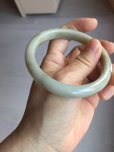 Load image into Gallery viewer, 57.5mm Certified Type A 100% Natural light green gray brown jadeite Jade bangle PD169-6318
