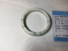 Load image into Gallery viewer, 63.5mm Certified Type A 100% Natural sunny green/white Jadeite Jade bangle BL14-4019
