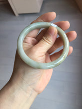 Load image into Gallery viewer, 57.5mm Certified Type A 100% Natural light green gray brown jadeite Jade bangle PD169-6318
