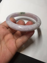 Load image into Gallery viewer, 57.5mm certified 100% natural type A light green/purple/yellow(FU LU SHOU)  jadeite jade bangle BN82-8715
