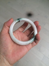 Load image into Gallery viewer, 59mm Certified 100% natural Type A green/white jadeite jade bangle AX99-4384
