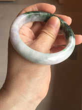 Load image into Gallery viewer, 55.5mm Certified 100% natural Type A dark green/purple Emerald Vale jadeite jade bangle PB94-8988
