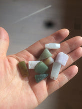 Load image into Gallery viewer, 100% Natural sunny green/purple scale weight safety guidance jadeite Jade pendant Q124

