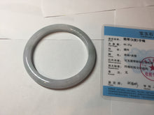 Load image into Gallery viewer, 62.2mm Certified Type A 100% Natura light green white purple slim Jadeite bangle X136-3822
