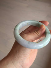 Load image into Gallery viewer, 55.9mm 100% natural Type A green/purple/yellow(FU LU SHOU) chubby jadeite jade bangle BK43-0751
