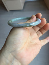 Load image into Gallery viewer, 56.3mm certified 100% natural Type A green gray purple slim round cut jadeite bangle PD161-6334
