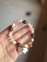 Load image into Gallery viewer, Genuine cultured freshwater pink/white pearl + Epidote bracelet SY19 add-on item.
