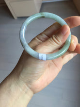 Load image into Gallery viewer, 56.3mm certified 100% natural Type A green gray purple slim round cut jadeite bangle PD161-6334

