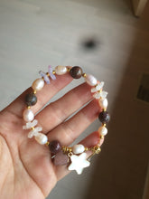 Load image into Gallery viewer, Genuine cultured freshwater pink/white pearl + Epidote bracelet SY19 add-on item.

