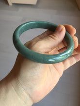 Load image into Gallery viewer, 62.3mm Certified Type A 100% Natural dark green/blue/gray/black Guatemala Jadeite jade bangle H151-5777
