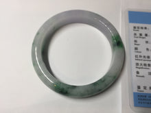 Load image into Gallery viewer, 57mm certified 100% natural type A sunny green/purple jadeite jade bangle BN83-8723
