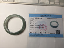 Load image into Gallery viewer, 57.5mm Certified 100% natural Type A icy watery oily dark green/gray(油青) jadeite jade bangle PC119-0352
