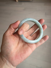 Load image into Gallery viewer, 56.4 mm certificated Type A 100% Natural light green Jadeite Jade bangle BK44-7848
