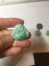 Load image into Gallery viewer, Certified 100% Natural type A sunny green happy Buddha jadeite Jade pendant PB65-5096
