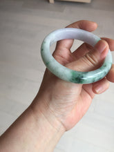 Load image into Gallery viewer, 57mm certified 100% natural type A sunny green/purple jadeite jade bangle BN83-8723
