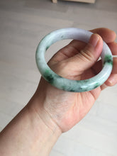 Load image into Gallery viewer, 57mm certified 100% natural type A sunny green/purple jadeite jade bangle BN83-8723
