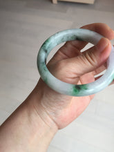 Load image into Gallery viewer, 57mm certified 100% natural type A sunny green/purple jadeite jade bangle BN83-8723
