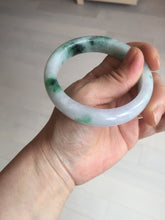 Load image into Gallery viewer, 57mm certified 100% natural type A sunny green/purple jadeite jade bangle BN83-8723
