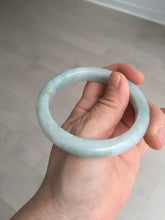 Load image into Gallery viewer, 56.4 mm certificated Type A 100% Natural light green Jadeite Jade bangle BK44-7848
