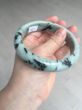 Load image into Gallery viewer, 64mm Certified Type A 100% Natural light green/dark green/yellow bamboo forest chubby Jadeite Jade bangle BS76-4166
