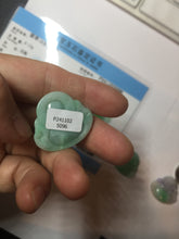 Load image into Gallery viewer, Certified 100% Natural type A sunny green happy Buddha jadeite Jade pendant PB65-5096
