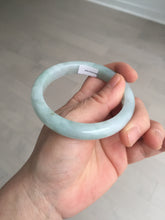 Load image into Gallery viewer, 56.4 mm certificated Type A 100% Natural light green Jadeite Jade bangle BK44-7848
