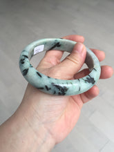 Load image into Gallery viewer, 64mm Certified Type A 100% Natural light green/dark green/yellow bamboo forest chubby Jadeite Jade bangle BS76-4166
