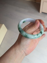 Load image into Gallery viewer, 57mm certified 100% natural type A sunny green/purple jadeite jade bangle BN83-8723
