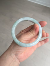 Load image into Gallery viewer, 56.4 mm certificated Type A 100% Natural light green Jadeite Jade bangle BK44-7848
