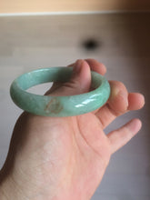 Load image into Gallery viewer, 50.5mm Certified Type A 100% Natural sunny apple green/red Jadeite Jade oval bangle AJ68-0175
