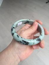 Load image into Gallery viewer, 64mm Certified Type A 100% Natural light green/dark green/yellow bamboo forest chubby Jadeite Jade bangle BS76-4166
