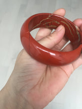 Load image into Gallery viewer, 58mm 100% natural red jasper stone(红碧玉,鸡血石) bangle SY100
