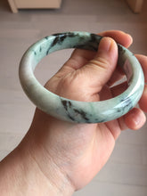 Load image into Gallery viewer, 64mm Certified Type A 100% Natural light green/dark green/yellow/purple bamboo forest Jadeite Jade bangle BS75-4153
